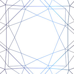 Blue purple gradient triangles on white background. Geometric shapes. Polygonal texture. Square