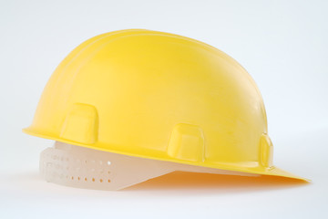 Fototapeta premium yellow construction helmet