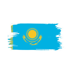 Kazakhstan flag, vector illustration