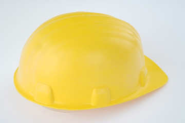 Fototapeta premium yellow construction helmet