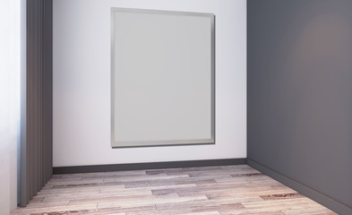 Modern Empty  office Cabinet. Meeting room. 3D rendering.. Blank paintings