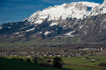 Fototapeta na wymiar Alpstein, Hoher Kasten, Säntis, Appenzell, Rheintal