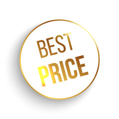 Best price circle banner. Vector illustration.