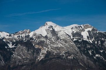 Fototapeta na wymiar Alpstein, Hoher Kasten, Säntis, Appenzell, Rheintal