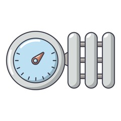 Manometer icon, cartoon style.