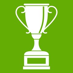 Winning gold cup icon green