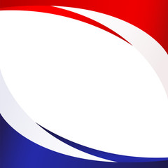 Patriotic background of colors of the national flag of Russia flowing abstract wavy lines Element for design of template banner card poster on national holidays Patriotic symbol of the country Vector