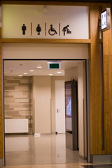 Public toilet entrance