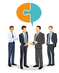 Begrüßung von einem Mitarbeiter