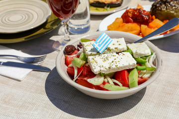 Village greek salad.