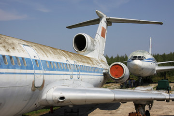 Obraz premium Aircraft Graveyard