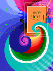 India Festival of Color Happy Holi background