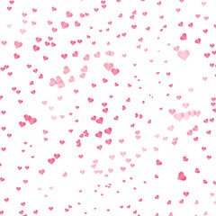 Abstract pink heart on white background.