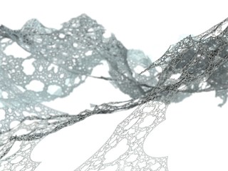 futuristic digital 3d art fractal illustration 
