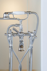 Close-up Metal shower hed