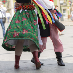 Polish folk dance/music group with traditional clothing