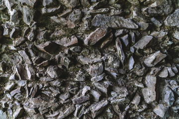 old gray stone wall, background