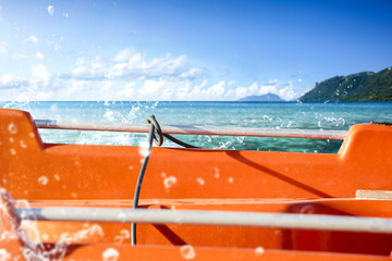 boat background of free space for your product. 