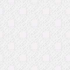 seamless vector pattern cut paper, delicate white background