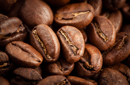 Coffee. Coffee beans background. Coffee background. © MarcoFood
