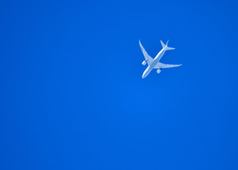 上空の旅客機