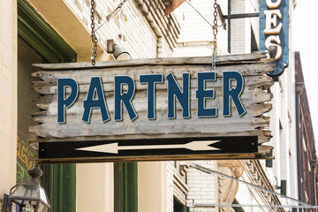 Obraz premium Schild 279 - Partner