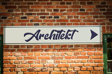 Schild 318 - Architekt