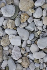 Sea pebbles and stones for texture and background