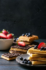 Home made Belgian waffles
