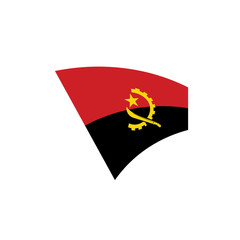 Angola flag, vector illustration