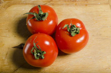 Fresh tomatoes. Spring easy tomorrow. Vitaminized breakfast.