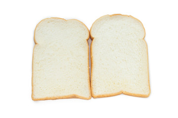 Butter breads, isolated on white background.