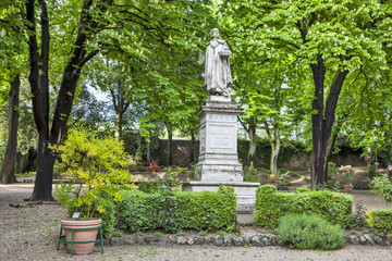 Obraz premium Monument to Piero della Francesca. Sansepolcro. Italy