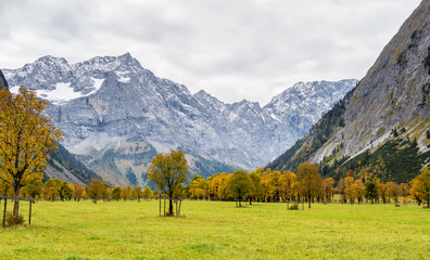Fototapeta na wymiar Österreich - Tirol - Großer Ahornboden