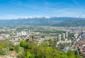 Cityscape view of Grenoble, France