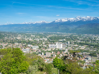 Cityscape view of Grenoble, France