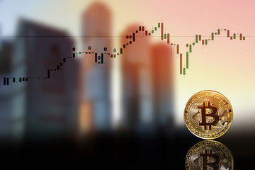 An image with a bitcoin sign.