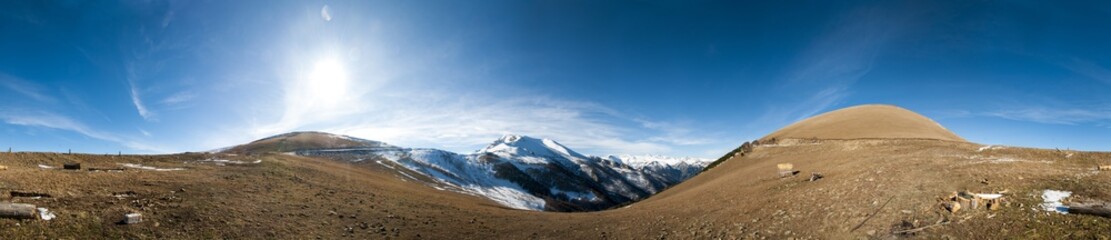 Snowy Caucasian mountains