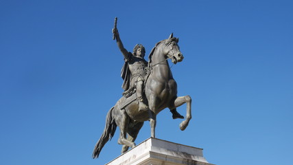 Fototapeta na wymiar Statue cavalier