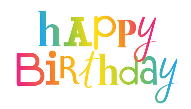 "HAPPY BIRTHDAY" Hand Lettering Card