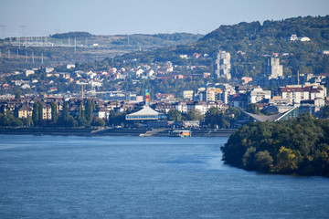 Obraz premium View Across Zemun To Belgrade