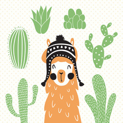 llama in sombrero © los_ojos_pardos