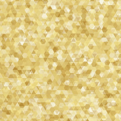 Gold geometric greeting card, banner, pattern. Vector luxury background