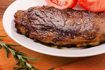 Grilled sliced barbecue beef