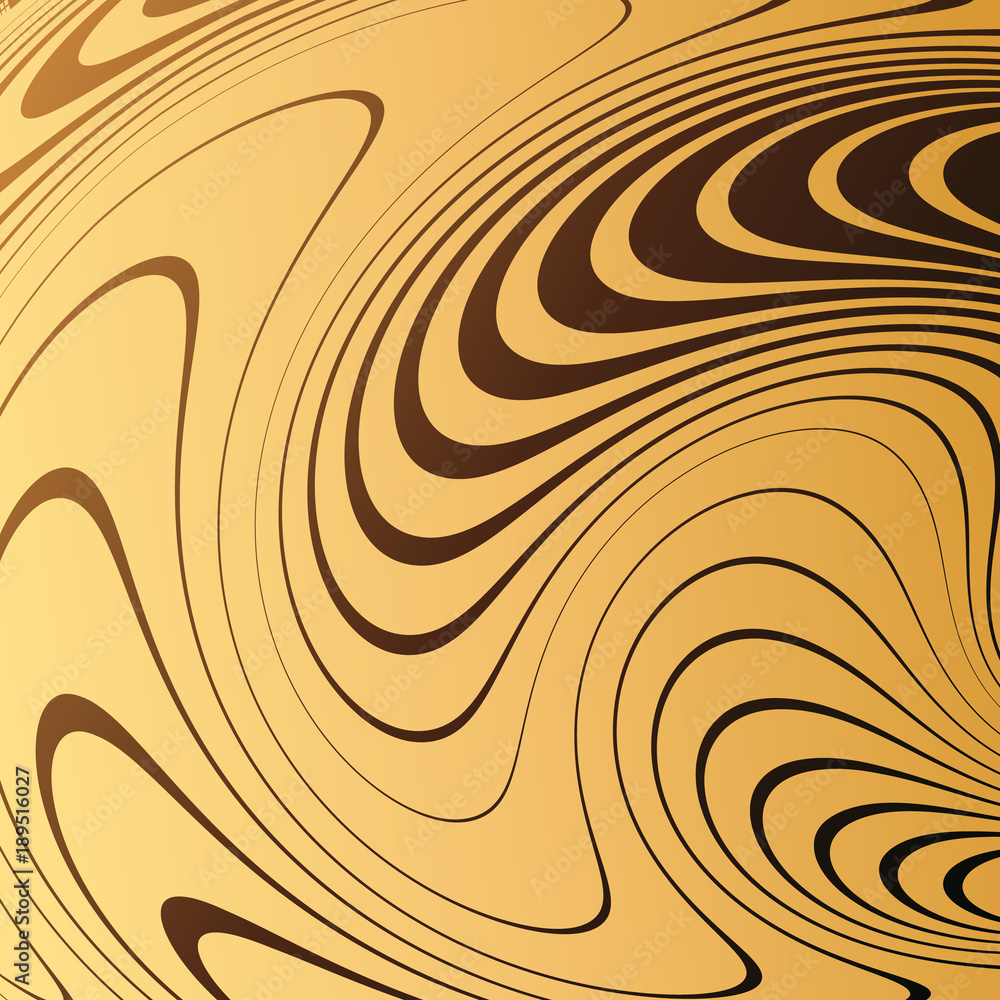 Poster abstract background with distorted lines. the curvature of space. fluid motion.