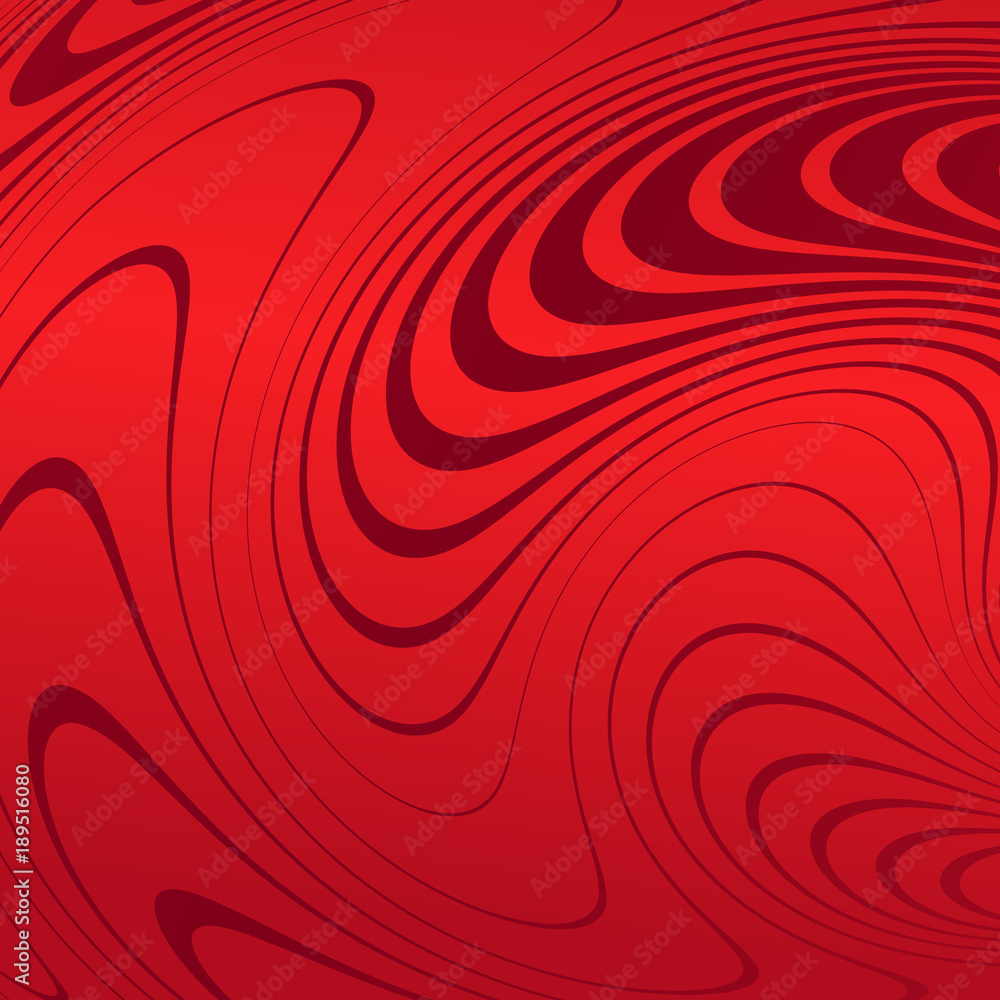 Poster abstract background with distorted lines. the curvature of space. fluid motion.