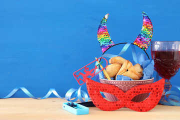 Purim celebration concept (jewish carnival holiday).