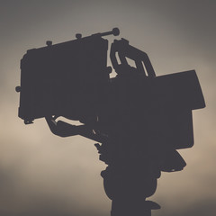 Professional Film Camera Silhouette