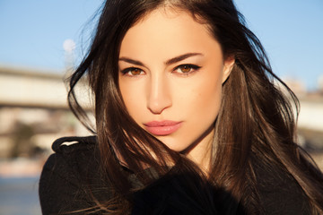 natural young beauty outdoor portrait