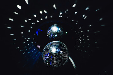 disco ball lights up